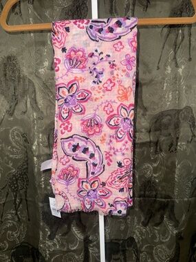 LOFT Pink Floral Paisley Lightweight Wrap